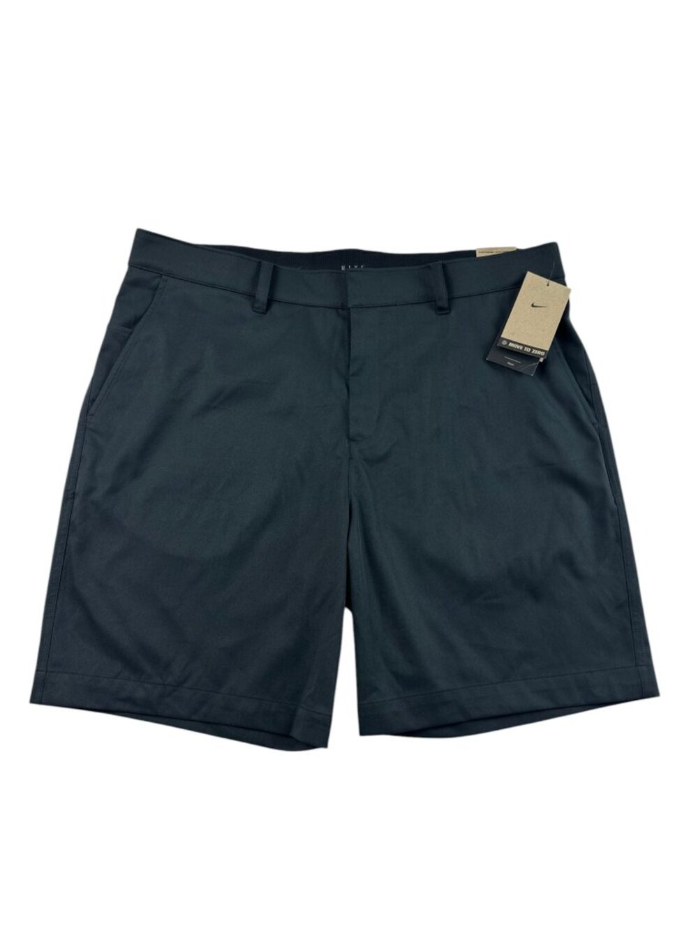 NWT NIKE Black 8" Tour Chino Golf Shorts 38 Standard Fit Water Repel